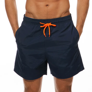 กางเกงขาสั้นสำหรับออกกำลังกายเล่นกีฬากางเกงขาสั้นสีทึบสำหรับผู้ชายพิมพ์ลายปักโลโก้ได้ตามต้องการ - Product Image 2