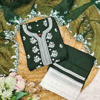 Nouvelle couleur grande taille vêtements pour femmes vêtements ethniques pakistanais indiens grande taille avec travail doux en robe kurti de travail de frontière de cou lourd