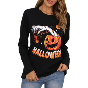 Camiseta Estampada para Mujer, Tejido de Punto Suave y Transpirable, Ropa Casual, Impresión Digital Moderna, Top Cómodo y Elegante - Product Image 1