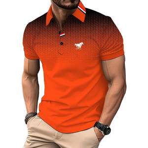 100% algodón de manga corta antiarrugas camisetas para hombres Polo hombres Casual Polo verano hombres manga corta Tops Polo camisa - Product Image 6