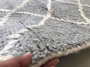 Alfombra anudada a mano peluda marroquí moderna del fabricante directo 100% lana de Color Natural para interiores de casas Alfombras Indias - Product Image 4