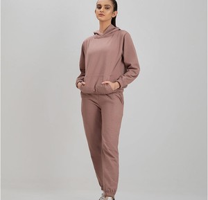 Pantalon de jogging deux pièces personnalisé pour femmes, vêtements de sport amples avec poches pour l'automne XS/S/M/L/XL/XXL pour tenues de jogging de salon - Product Image 5