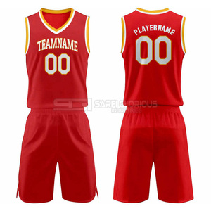 Uniformes de basket-ball réversibles personnalisés, shorts de basket-ball athlétiques en mesh pour hommes, uniformes de basket-ball réversibles en mesh pour jeunes, sublimation - Product Image 1