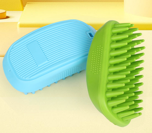 Modern Reusable TPR Material Lightweight Eco-Friendly Pet Bath Massage <b>Brush</b> for Dogs Cats Small Pets Cleaning Grooming - Product Image 6