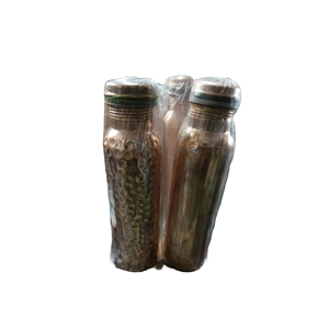 Unisex Stylish 500ml Copper <b>Bottle</b> with Floral Design ODM Model Metal Drinkware for Fitness Wholesale Supply in India - Product Image 5