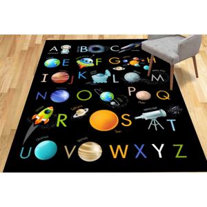 Tapis imprimé : Tapis éducatif alphabet pour la décoration de la chambre d'enfant, avec tapis moelleux à poils longs - Product Image 1