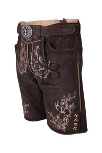 Pantalones de Cuero Bávaros para Hombre, Estilo Tradicional, Transpirables, Cintura Media, Hasta la Rodilla, para el Oktoberfest, Tallas Grandes, 2025 - Product Image 3