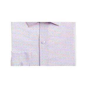 Camicia Elegante da Uomo Bar III Bianca con Colletto Geometrico, Vestibilità Slim, in Popeline 100% Cotone Naturale, Taglie 14.5-32/33, Stile Casual - Product Image 3