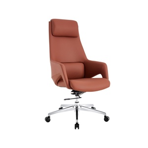 Chaise de bureau ergonomique moderne à dossier haut, pivotante, en maille, avec appui-tête réglable et coussin en tissu confortable pour ordinateur - Product Image 3