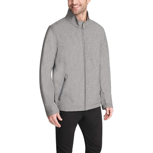 Chaqueta cortavientos ligera con cremallera completa para hombre, chaqueta de lona sostenible personalizada con cuello levantado y multibolsillos, bombardero de Golf resistente a la intemperie - Product Image 4