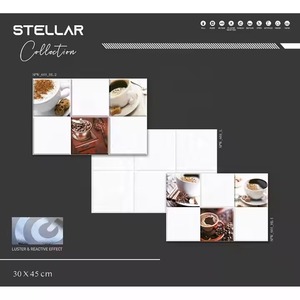 Stellar Collection Porcelana Acabamento Metálico Preto Telhas Cerâmica Digital 12x18in 30x45cm 300x450mm a taxa de fábrica - Product Image 3