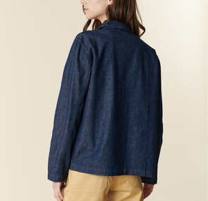 First Fitness Venta caliente Denim Jean Jacket Cuello abierto con botón Denim Cotton Jeans Ropa casual Chaqueta de otoño Chaqueta de gran tamaño - Product Image 3