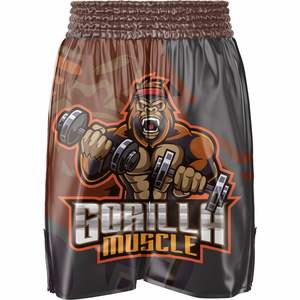 Short MMA pour hommes de haute qualité avec impression de logo personnalisé Short d'entraînement en gros Short de grappin extensible - Product Image 2