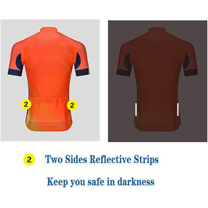 Uniformes d'équipe de cyclisme pour hommes faits sur commande en usine ensembles imprimés par sublimation respirante Design unique - Product Image 3