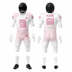 Uniforme de Fútbol Americano Personalizable, Kit Completo Transpirable, Jersey de Sarga, Pantalones, Diseño Impreso para Jóvenes Adultos, Día del Juego - Product Image 1