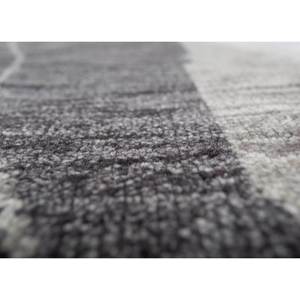 Zuri Large Hand Knotted Wool <b>Rug</b> Grey & <b>Black</b> Abstract Tibetan Design for Living Room or Bedroom-Lca-7043 - Product Image 3