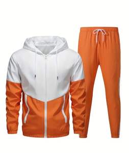 Survêtement pour hommes avec logo personnalisé Tissu léger personnalisé le plus récent quantité minimale de commande bas - Product Image 1