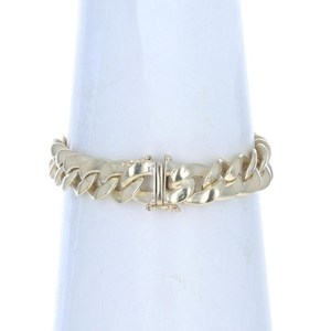 Pulsera de cadena de eslabones curvos chapada en oro amarillo de 18 quilates para hombre de Estilo Vintage Material de aleación de oro amarillo de 18 quilates Material fino Chanky Fashion - Product Image 3