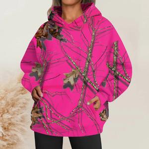 Sudadera con capucha de camuflaje digital de gran tamaño para hombre, forro polar transpirable con diseño antiestático para otoño, ropa de calle, Sudadera con capucha - Product Image 3