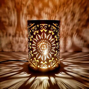 Portavelas votivo de corte de Metal, soporte de vela para Diwali y decoración de iluminación de navidad, regalos de empresa, decoración del hogar - Product Image 3