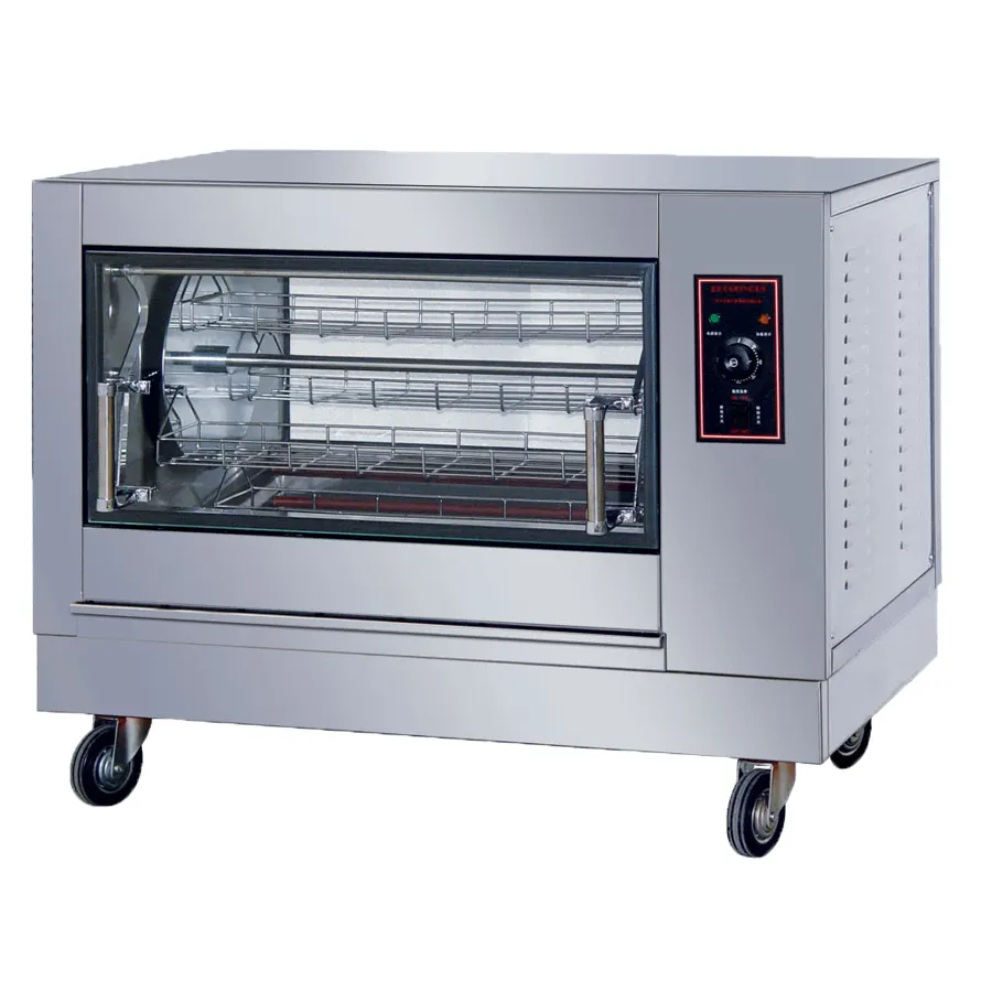 Komersial Panas Menjual Rotisserie Stainless Steel Oven Listrik Ayam Rotisserie-16 Kapasitas Ayam