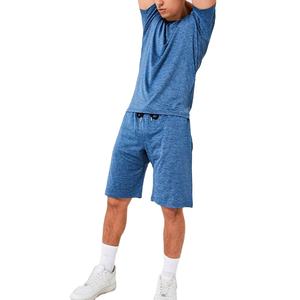 New arrival Men's Crew Neck <b>T</b> <b>Shirts</b> And <b>Shorts</b> <b>Set</b> Two Piece <b>Set</b> Solid Pattern for Gym Fitness Summer Workout Streetwear - Product Image 5