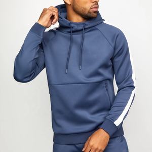 Survêtement de sport de jogging avec logo personnalisé pour hommes Ensemble de sport de gymnastique en polaire décontracté pour l'entraînement d'hiver 100% coton - Product Image 5