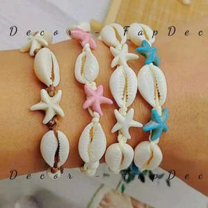 Bracelet en coquillages fait main du Vietnam, bijoux tendance, accessoire de plage naturel - Product Image 5