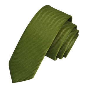 Corbata Exve Exclusiva Verde con Rayas Simples y Delgadas, Hecha en Turquía - Product Image 2
