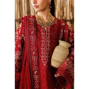 Ensemble de costume 3 pièces pour femme Lawn EL26-D05 non cousu 100% coton - Product Image 3