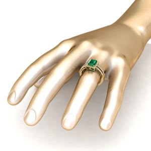 Top Trending Gold Plated 925 Sterling <b>Silver</b> Radiant Cut Gemstone <b>Ring</b> for Men Luxury Statement Jewelry Gift for Him Supplier - Product Image 4