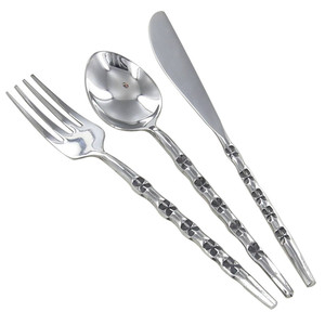 Juego de cubiertos portátiles para Hotel y restaurante, acabado pulido brillante, manijas de Metal de latón, cubiertos, utensilios de cocina para el hogar, juegos de cubiertos - Product Image 3