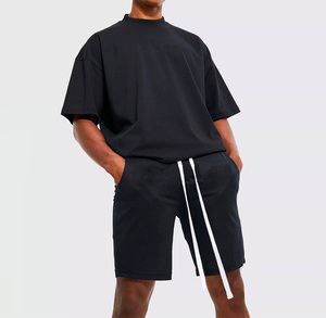 Nueva llegada verano manga corta hombres ropa casual trajes personalizados para hombres gimnasio estilo traje conjuntos jogging conjunto corto hombres - Product Image 3