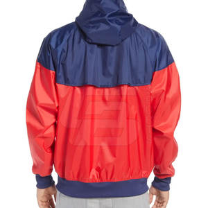 Veste coupe-vent à col montant imperméable pour hommes personnalisée style rue pour la saison d'hiver vente d'entraînement en plein air faite en non-tissé - Product Image 3