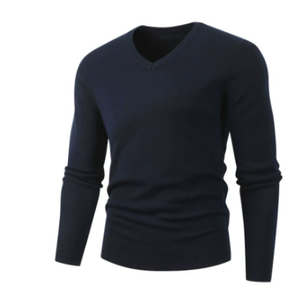 Service OEM Logo & Design personnalisés Automne et hiver Pull pour hommes Pull à col en V pour tenue Vêtements décontractés Chandails pour hommes - Product Image 3