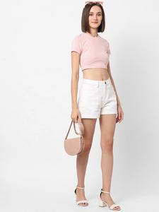 Venta al por mayor 2025 personalizado OEM ODM desgastado borla caliente señoras pantalones cortos de mezclilla de las mujeres pantalones vaqueros pantalones cortos cómodos servicio OEM - Product Image 5