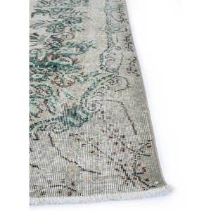 พรมขนสัตว์สีเบจและสีน้ำตาลสไตล์วินเทจ รุ่น Pae-727 ลายเมดัลเลียนรูปทรงสี่เหลี่ยมผืนผ้า สำหรับตกแต่งบ้าน ห้องนั่งเล่น ทางเดิน เหมาะสำหรับวัยรุ่น - Product Image 4