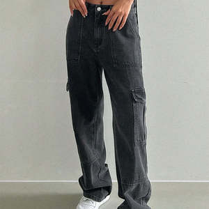 กางเกงยีนส์เอวสูงสำหรับผู้หญิงกางเกงยีนส์ระบายอากาศได้ดีใหม่เสื้อผ้าฤดูร้อนเทคนิคซักได้ - Product Image 4