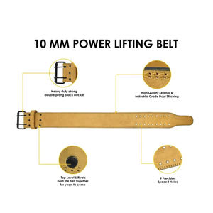 เข็มขัดยกน้ำหนักออกกำลังกายเข็มขัดหนังสำหรับผู้ชายและผู้หญิงสำหรับออกกำลังกายยกน้ำหนักการฝึกความแข็งแรง - Product Image 2