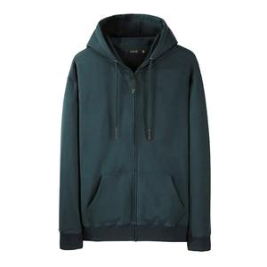 เสื้อสเวตเตอร์มีฮู้ดแขนยาวสำหรับผู้ชาย, แจ็กเก็ตลำลองสีดำมีซิปและกระเป๋าเสื้อผ้าสำหรับฤดูใบไม้ร่วงและฤดูหนาว - Product Image 6