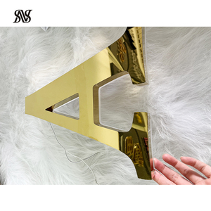 Kinh Doanh Ngoài Trời Kênh Chữ Với Logo Tường Trang Trí Nội Thất Tùy Chỉnh 3D Biểu Tượng Dấu Hiệu Màu Đen Địa Chỉ Dấu Hiệu Kim Loại Backlit <span class=keywords><strong>Sings</strong></span> - Product Image 4