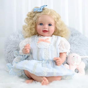 Muñecas Bebés Reborn Sonrientes Babeside <span class=keywords><strong>Susan</strong></span>, Muñeca Niña de 20 Pulgadas, Cabeza de Vinilo Realista, Cuerpo de Tela Suave con Ojos Abiertos - Product Image 3