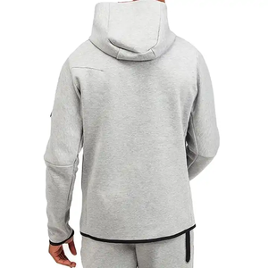 Hombres Deportes Color Sólido Fleece Hoodie Versátil Casual Hoodie - Product Image 3
