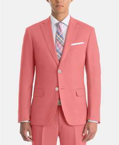 Venta al por mayor caliente 05% de descuento hombres 3 piezas vestido Slim Fit Casual esmoquin Partywear lujo Rosa novio vestido nuevo Formal Homme vestido - Product Image 6