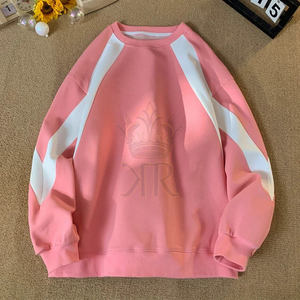 Sweat-shirts pour hommes à coupe classique, logo personnalisé imprimé et brodé, style décontracté, sweat-shirts unis, tissu jersey épais, vêtement long lavé - Product Image 4