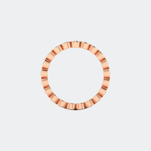 Anillo de Eternidad con Diamantes Redondos de 1.35CTW, Oro de 14k, Cultivados en Laboratorio, Color D, VVS, Engaste de Bisel, Banda Flotante para Mujer, Apilable - Product Image 6