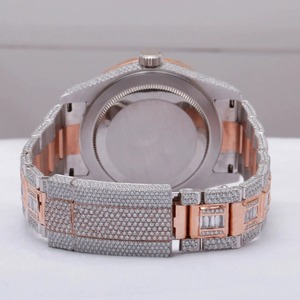 Reloj de Pulsera de Alta Gama con Diamantes de Moissanita Automáticos y Engastados para Eventos Nocturnos, Celebraciones y Atuendos Formales Disponible para la Venta - Product Image 4