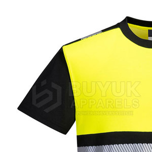 Camisa de Trabajo de Manga Corta de Alta Visibilidad con Tela Reflectante 100% Poliéster, Diseño Transpirable para Protección Contra Incendios, Trabajadores de la Construcción - Product Image 5