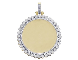 Fabriqué à la main 925 argent Moissanite diamant cercle personnalisé Hip Hop pendentif bijoux breloque pour hommes et femmes tenue de fête - Product Image 1