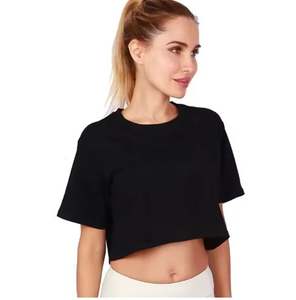 T-shirt élégant pour femmes Crop Top Casual Daily Wear Short Sleeve Logo personnalisé OEM - Product Image 5